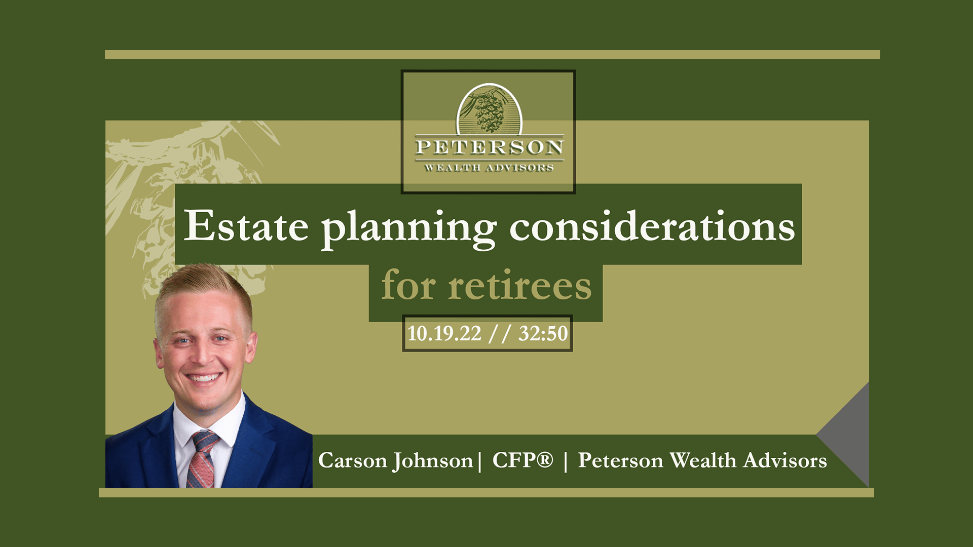 learn blog Estate Planning Considerations for Retirees
