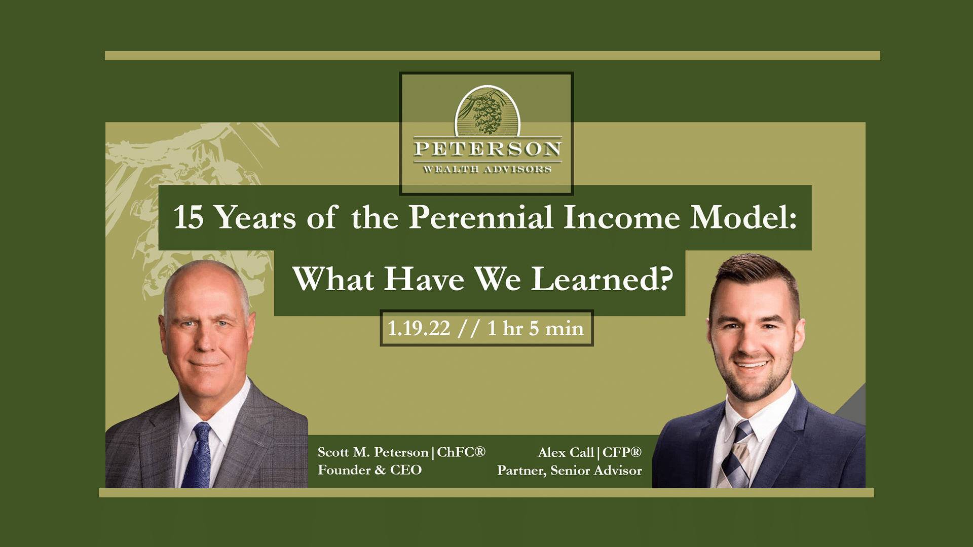 15 Years of the Perennial Income Model: What Have We Learned?