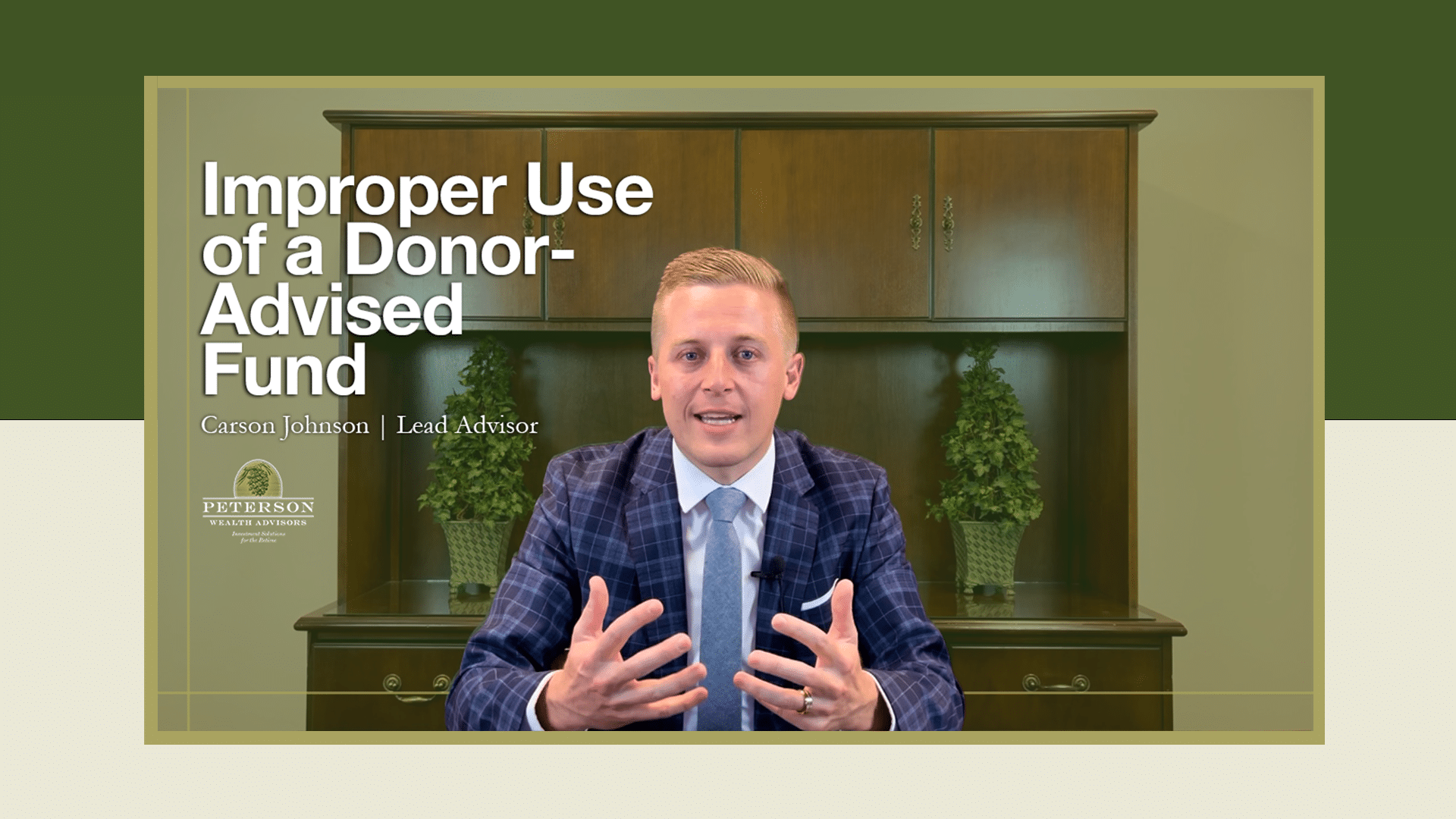 Improper Use of a Donor-Advised Fund